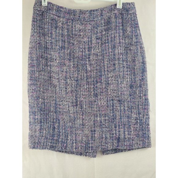 J. Crew Dresses & Skirts - J Crew Purple Tweed Pencil Skirt Vintage